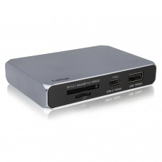 USB-C SOHO Dock - Gen.2 10Gb/s - 高达4K 60Hz, HDMI 2.0b, DP 1.4, 10Gb/s USB-A & USB-C, 双UHS-II SD读卡器, 100W PD直充